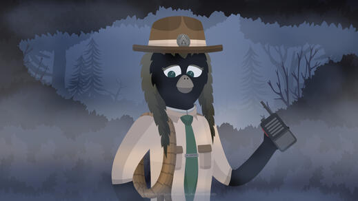 Chief Ranger Andrea Carter in the middle of the search for Willow Brooks.