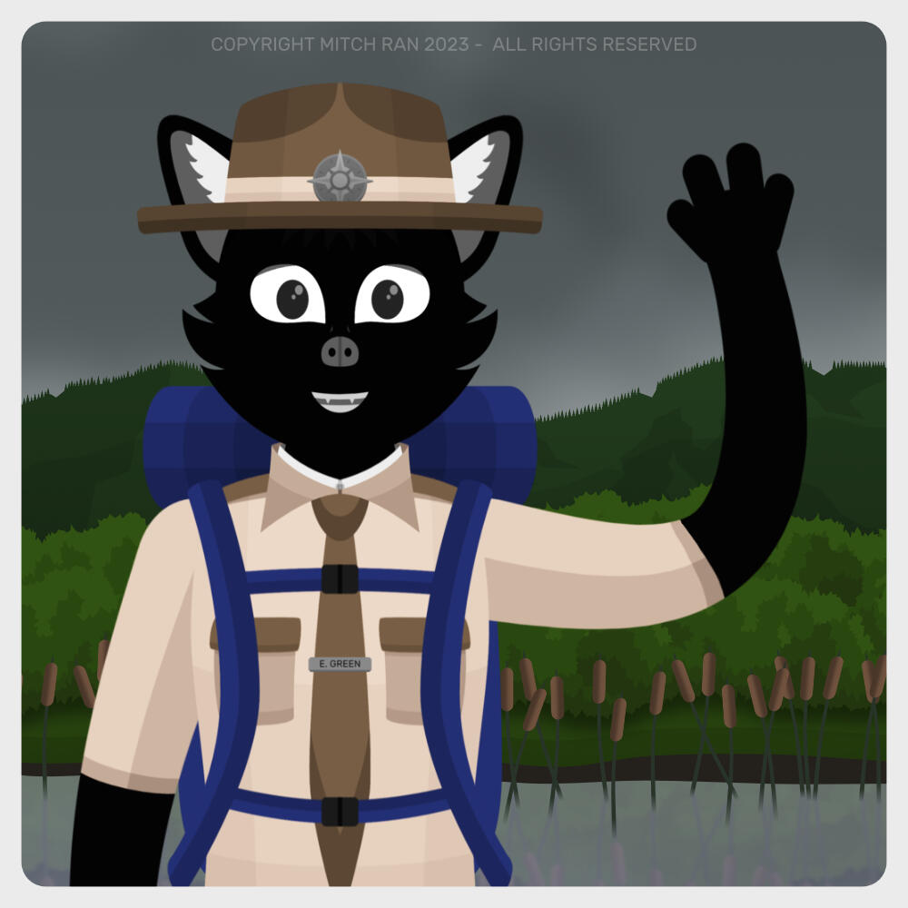 A picture of Ranger Ernest Green from Where's Willow? - A Firefly City Story.